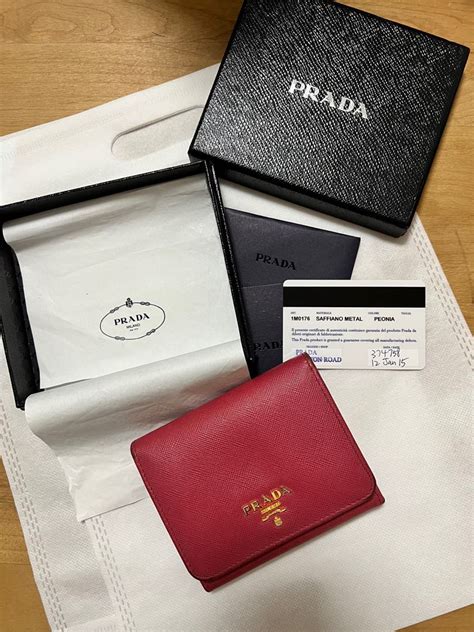 prada mini wallet|prada trifold wallet.